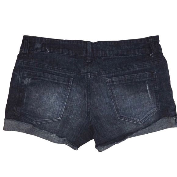Vintage Therapy By Lane Crawford Dark Wash Denim Jean Shorts 7 - Picture 2 of 13